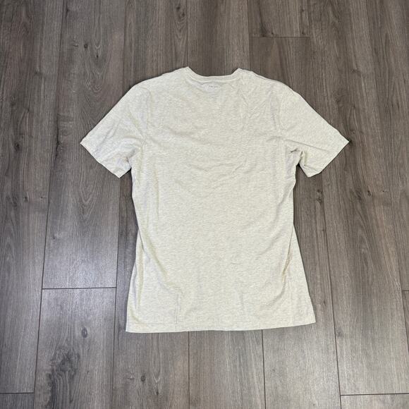 J.Crew Broken-In T-Shirt Mens M Tall Cream Short Sleeve Crew Neck Cotton BW056 - Picture 4 of 5